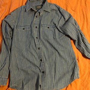 Polo Country Blue Striped Button-Up Shirt